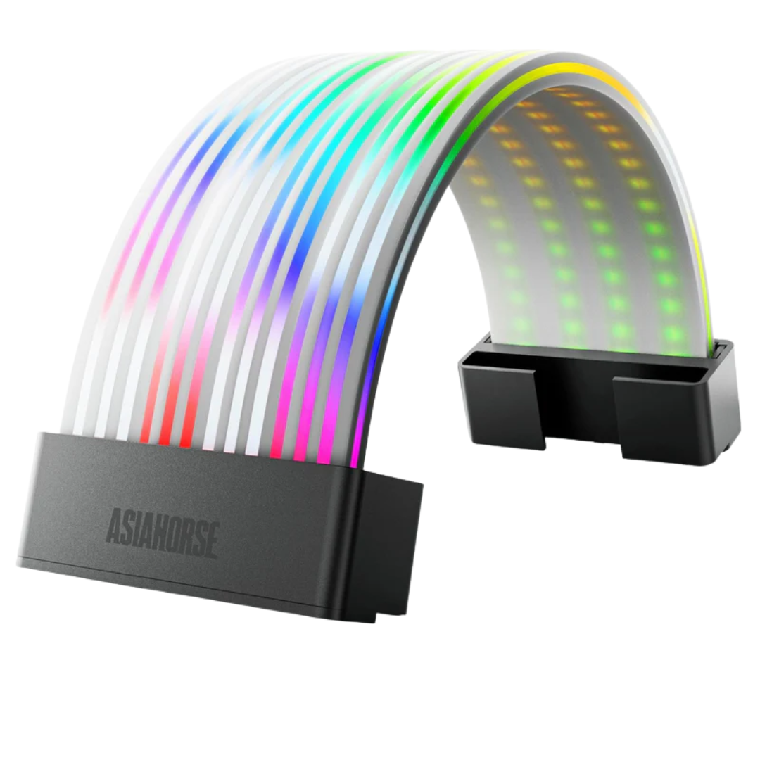 Asiahorse Aurora Pro ARGB 24PIN PSU Cable Cover (Black/White)