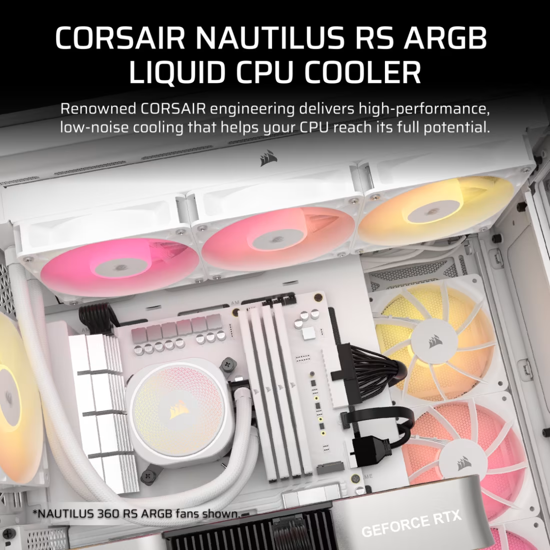 Corsair Nautilus 240 ARGB Liquid CPU Cooler Black CW-9060092-WW / White CW-9060094-WW