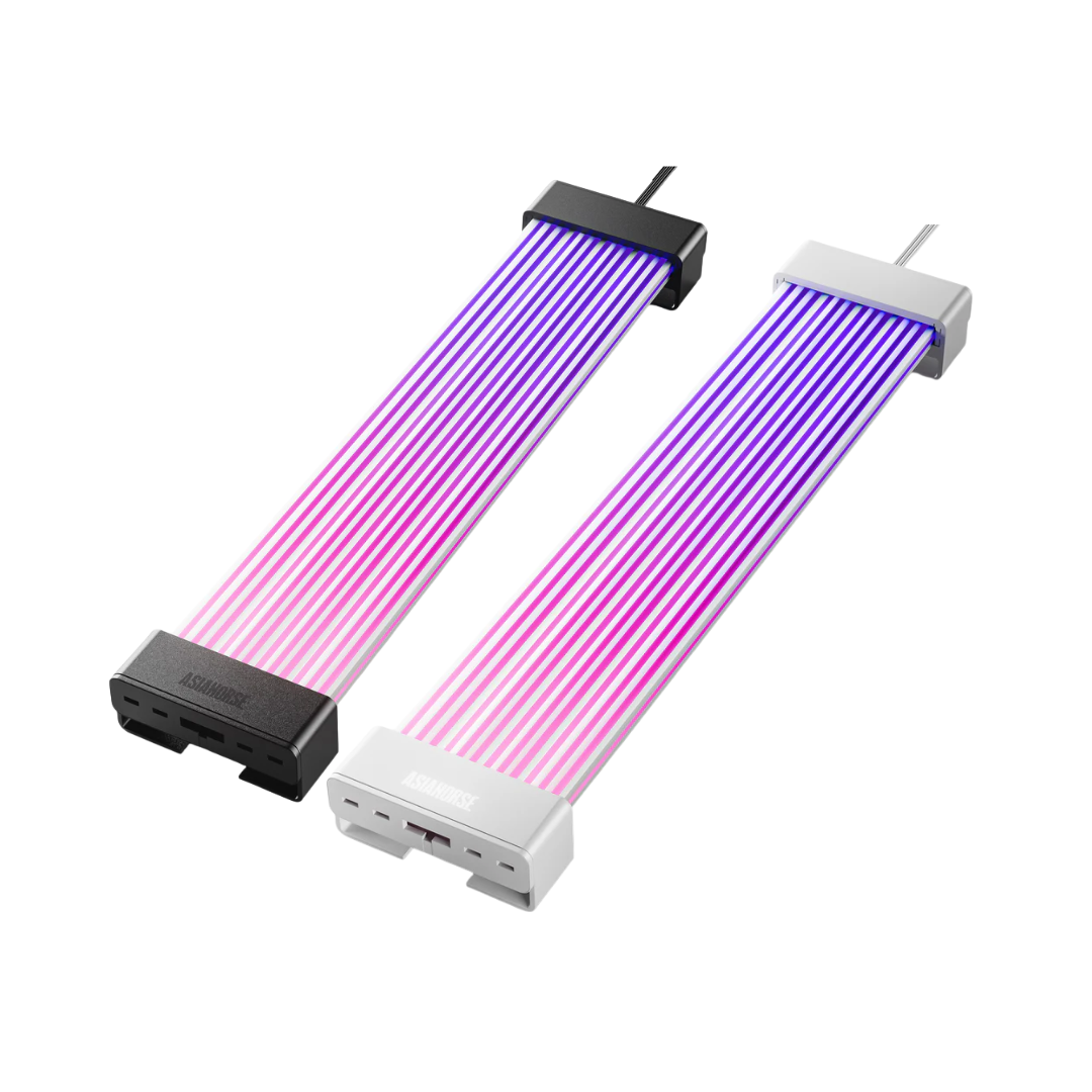 Asiahorse Aurora Pro ARGB 3*8PIN PSU Cable Cover (Black/White)