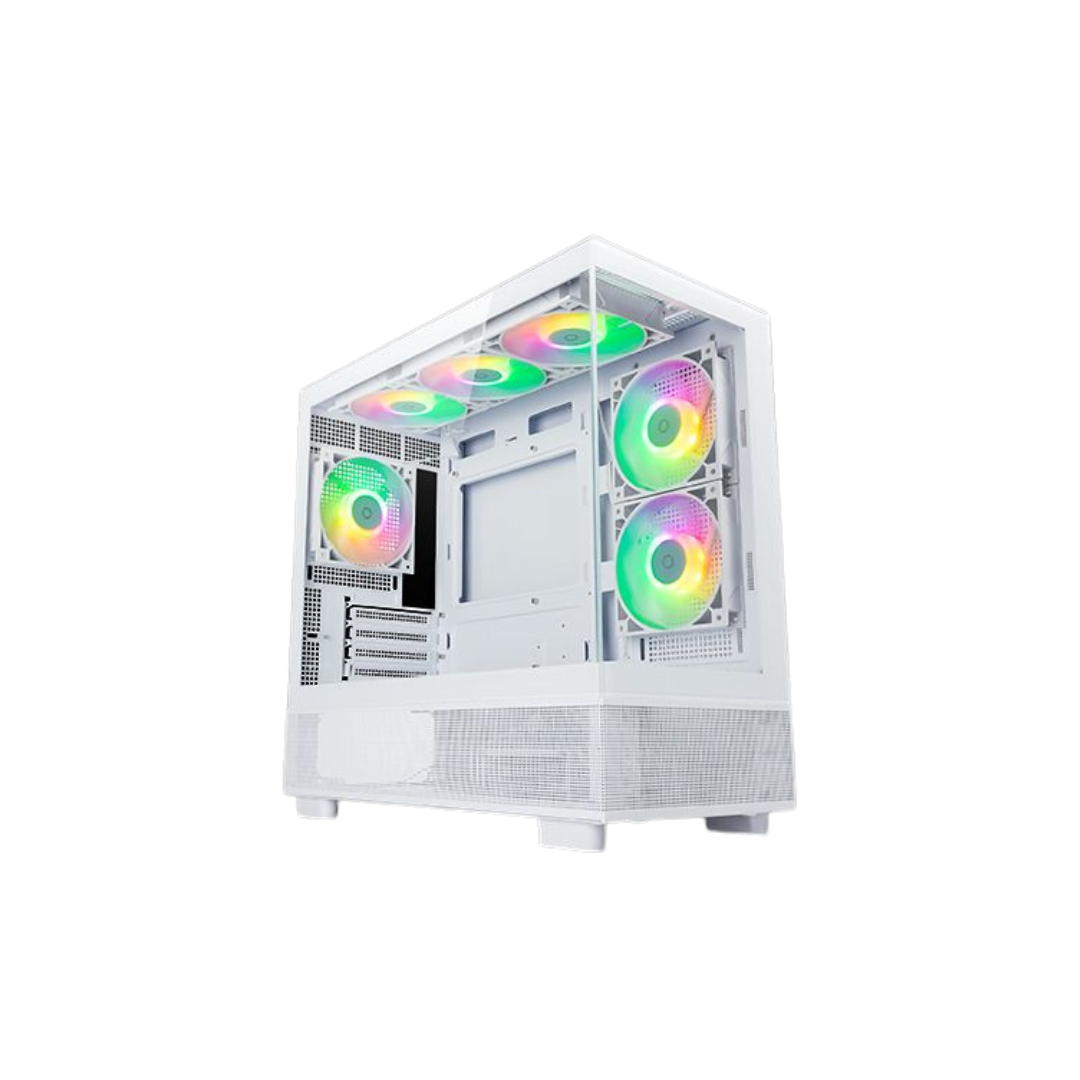 Tecware Infinity M ARGB Dual Tempered Glass mATX Case w/ 3x120mm ARGB Fans ( Black | White )