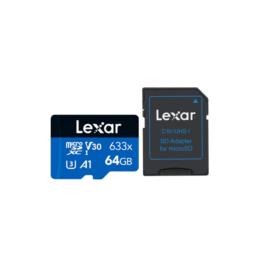 Lexar High Performance 633x SDXC CLASS10 Micro SD Card w/ adapter
