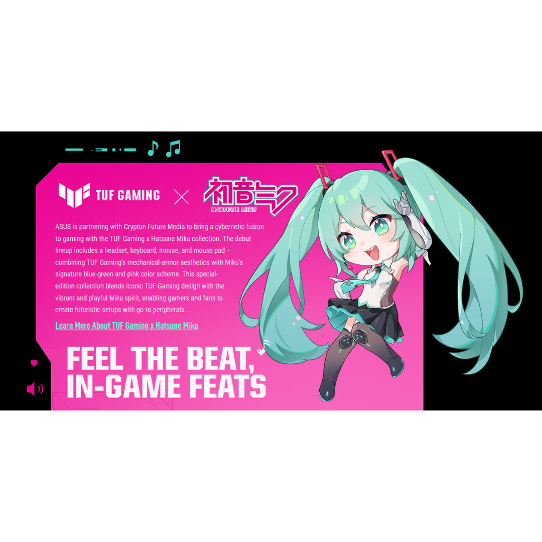 Asus TUF Gaming H1 GEN II HATSUNE MIKU Headset A303