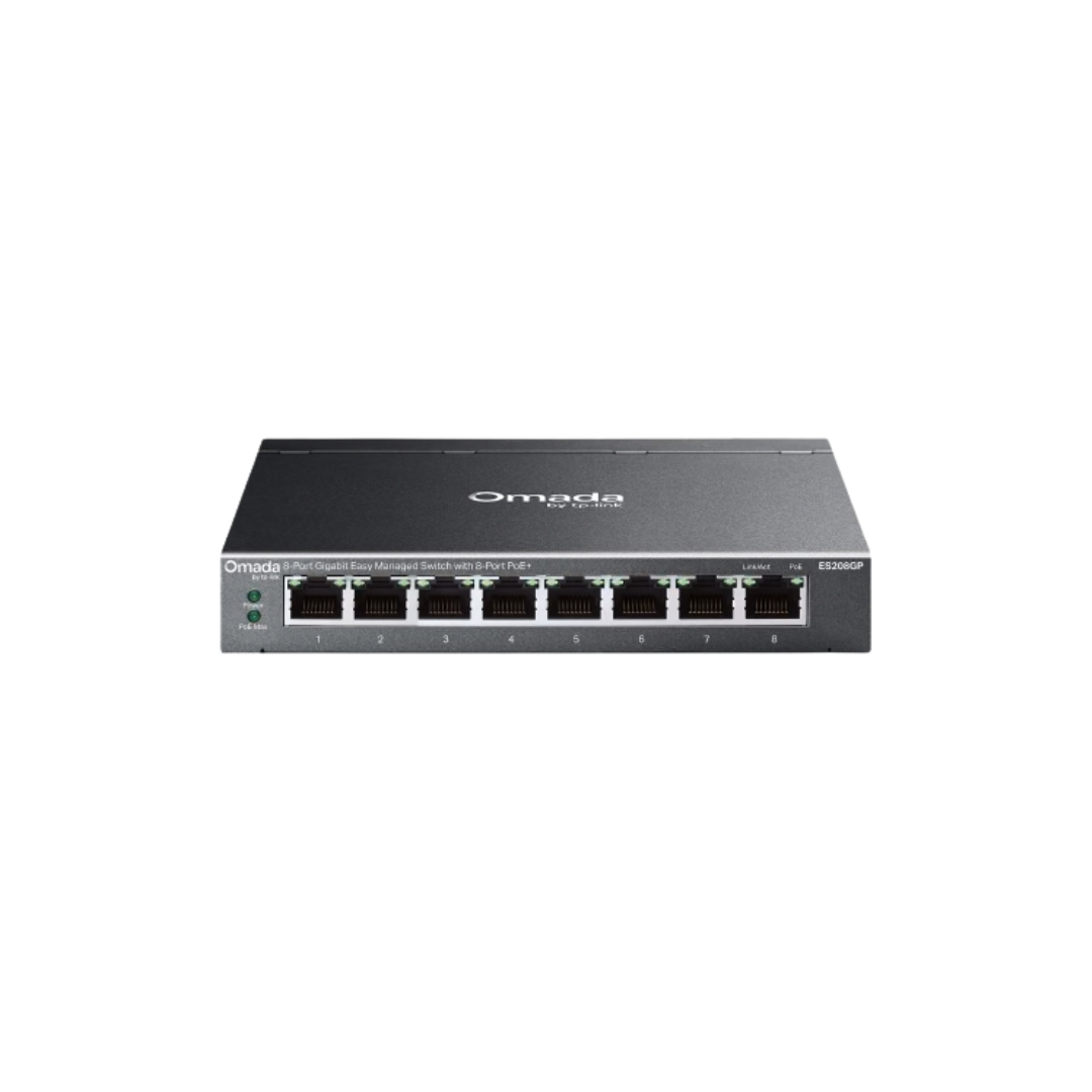 TP-Link ES208GP Omada 8-Port Gigabit Easy Managed Switch with 8-Port PoE+