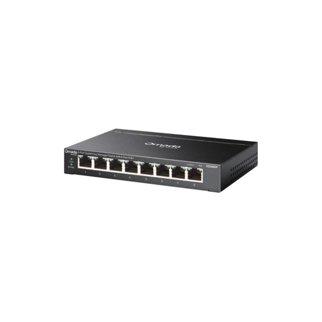 TP-Link ES208GP Omada 8-Port Gigabit Easy Managed Switch with 8-Port PoE+
