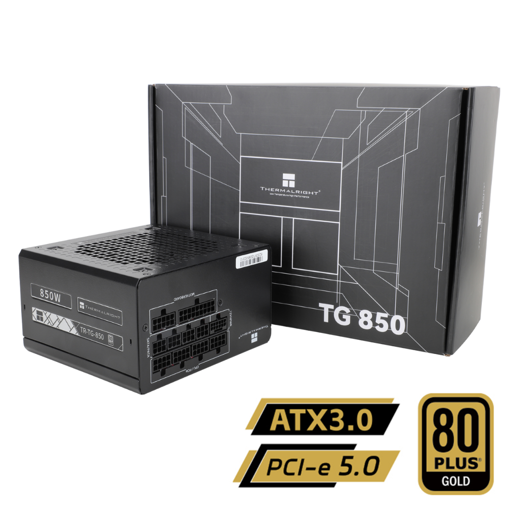 Thermalright ( TR-KG750 750W / TR-KG850 850W ) 80+ Gold ATX 3.1 PCIE 5.1 Full Modular Power Supply