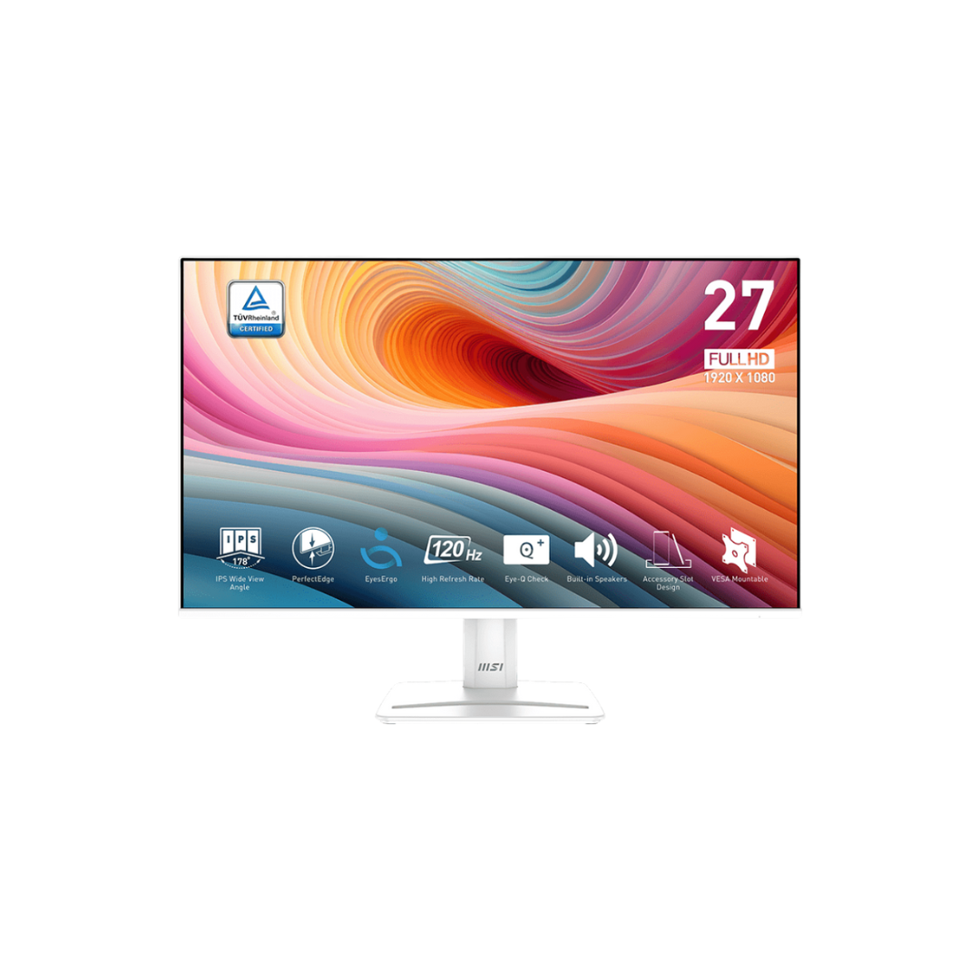 MSI Pro MP275W E2 27" White IPS 120Hz FHD (1920x1080) Business & Productivity Monitor