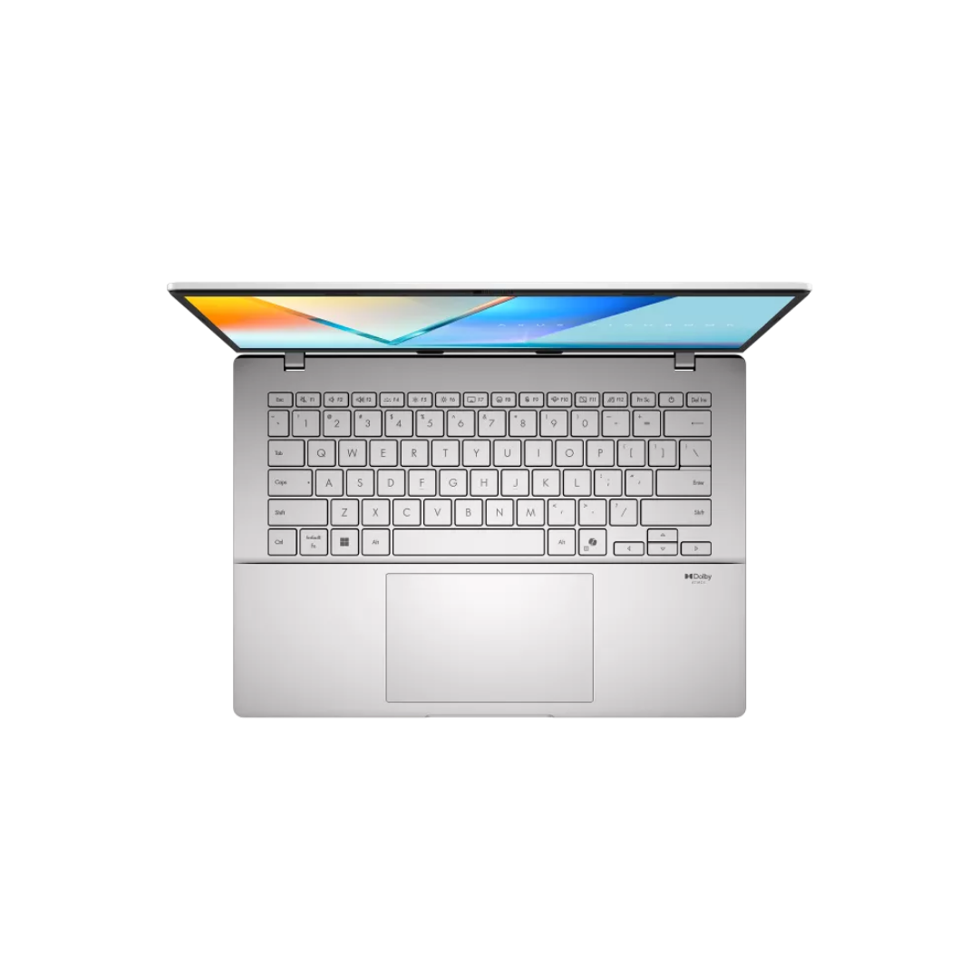ASUS Vivobook S14 S3407CA-SF170WSM Laptop (Cool Silver) | 14" WUXGA OLED 1920x1200 IPS | Core Ultra 7 225H | 16GB DDR5 RAM | 512GB SSD | Intel Graphics | Windows 11 Home | MS Office Home 2024 + MS 365 Basic + ASUS Backpack