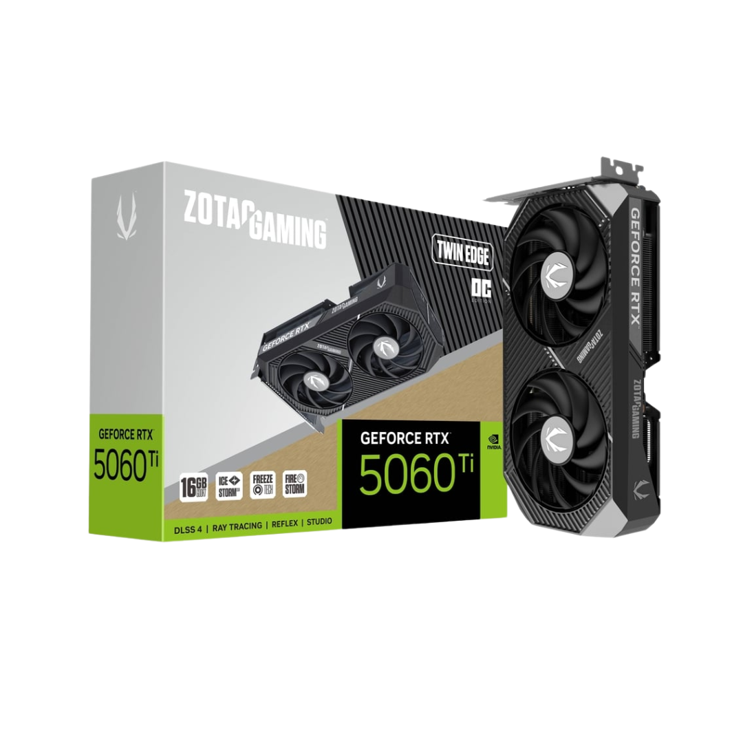 Zotac RTX 5060 TI Twin Edge 16GB GDDR7 ZT-B50620H-10M Graphics Card