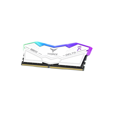 TeamGroup T-Force Delta RGB DDR5 16GB 1x16GB DDR5 6000MTs White FF4D516G6000HC38G01 Desktop Memory