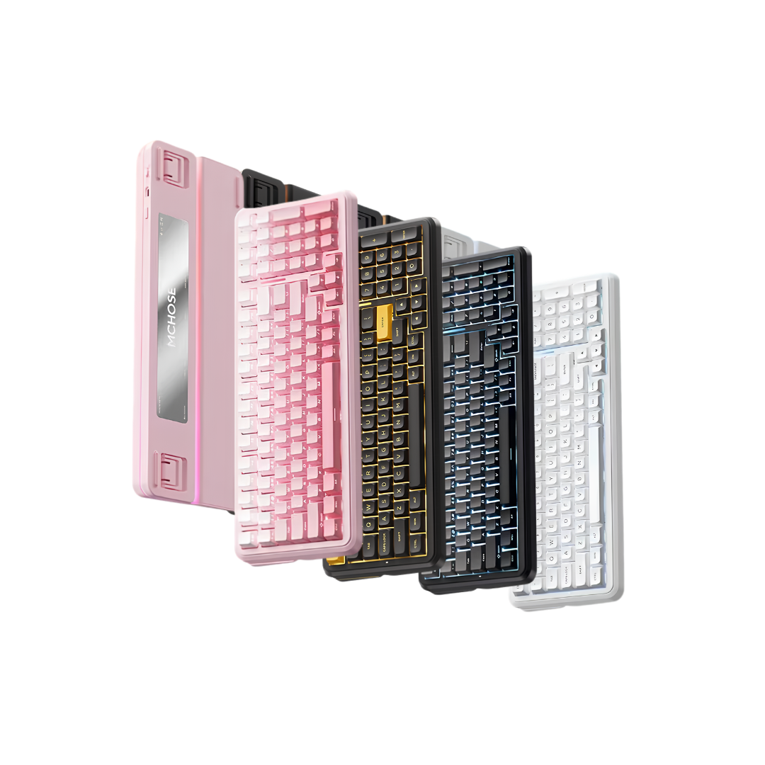 MCHOSE K99 V3 Wireless Gasket Mount (Icy Creamiscle Switch) Mechanical Keyboard - 98% Layout, Tri-mode, 10000mAh Battery, 16k Polling Rate