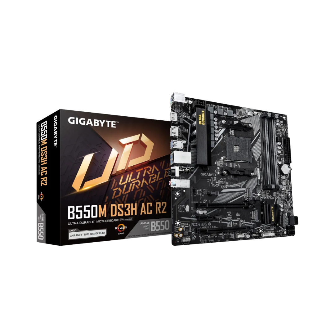Gigabyte B550M DS3H AC R2 (AM4) DDR4 Motherboard
