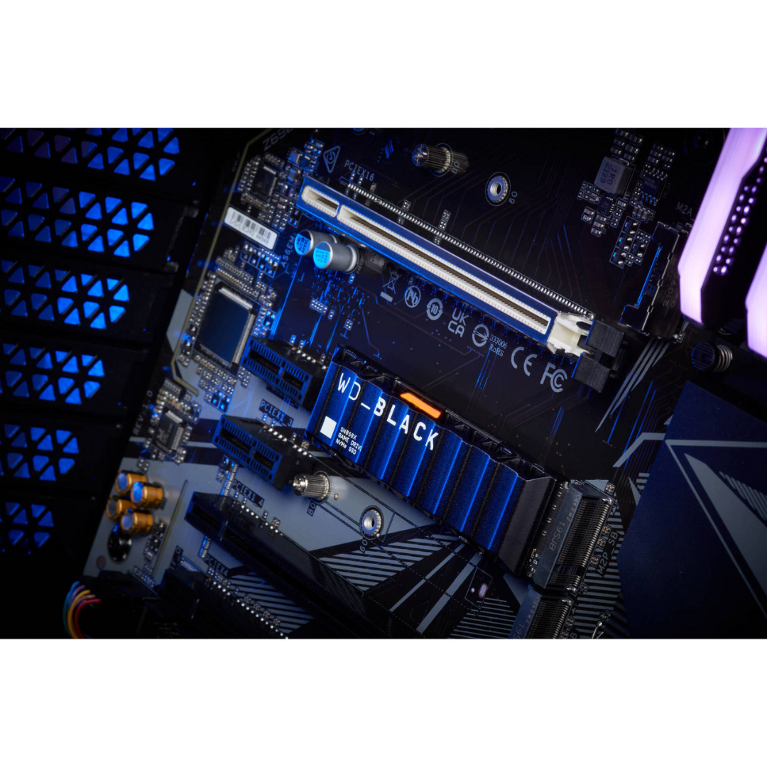 WD Black SN850X M.2 2TB NVME 2280 PCie Gen4 Internal Gaming SSD Heatsink Compatible w/ PS5 WDS200T2XHE