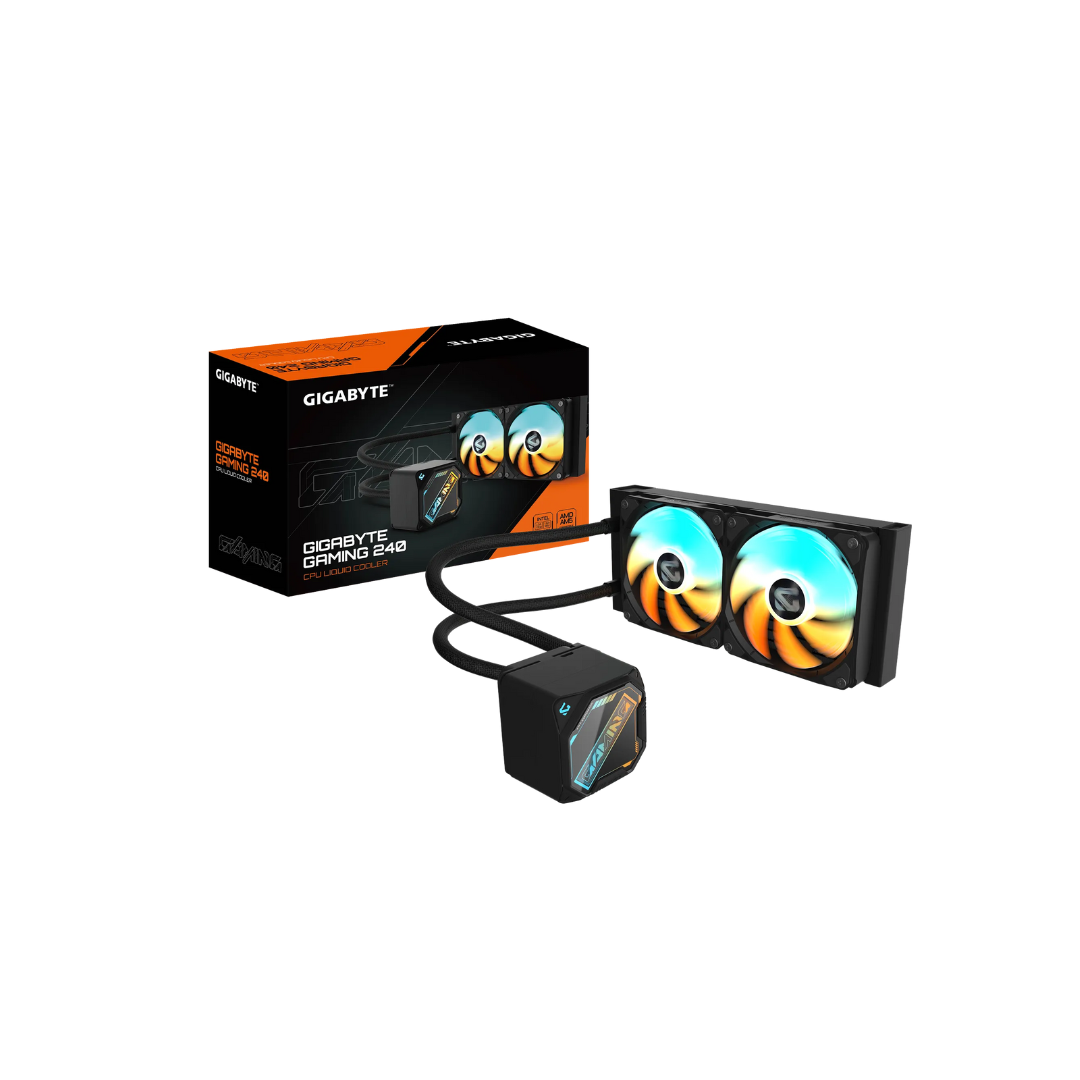 Gigabyte Gaming 240 AIO 2 x 120mm EZ-CHAIN ARGB FAN Black Cooler GP-GIGABYTE-GME-240
