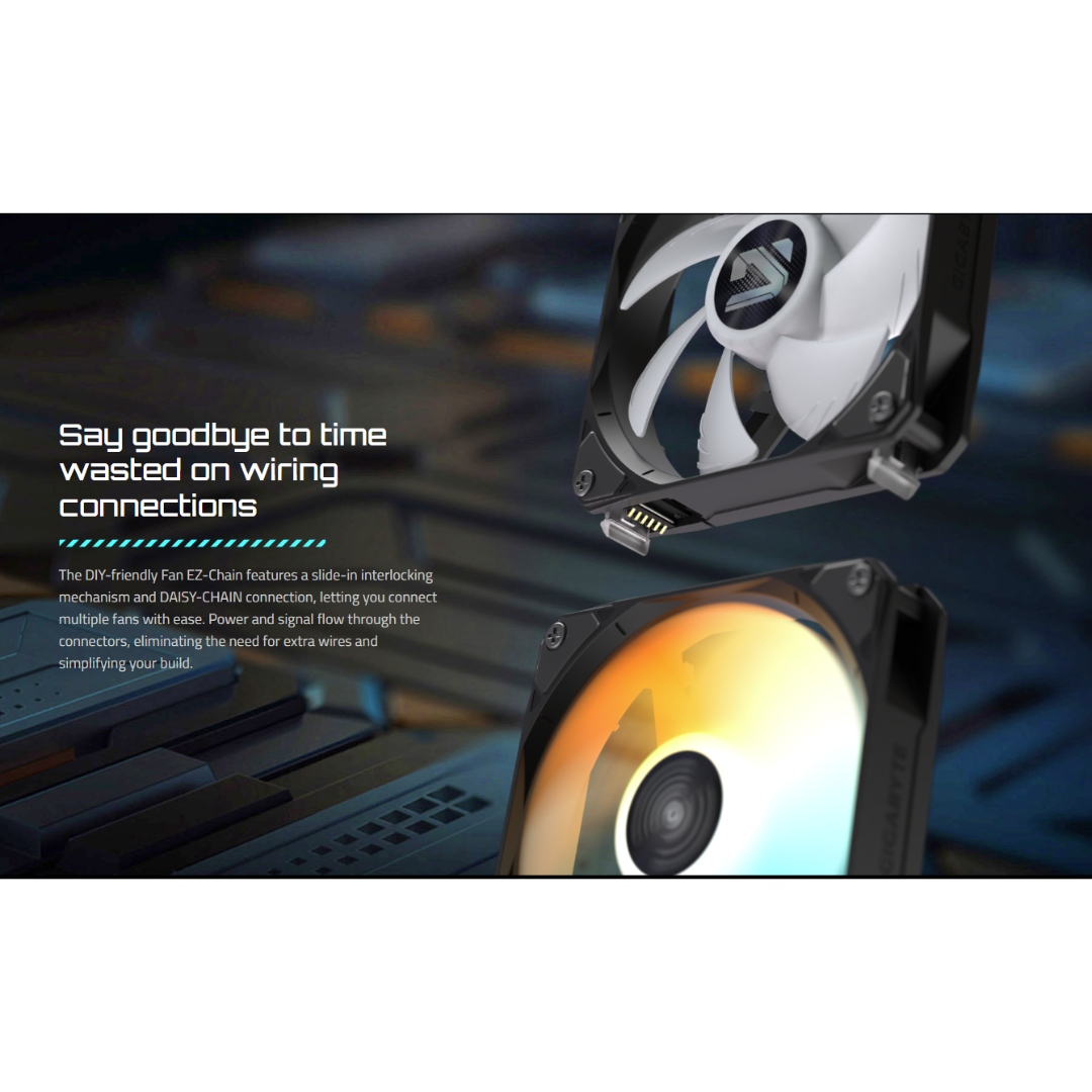 Gigabyte Gaming 240 AIO 2 x 120mm EZ-CHAIN ARGB FAN Black Cooler GP-GIGABYTE-GME-240