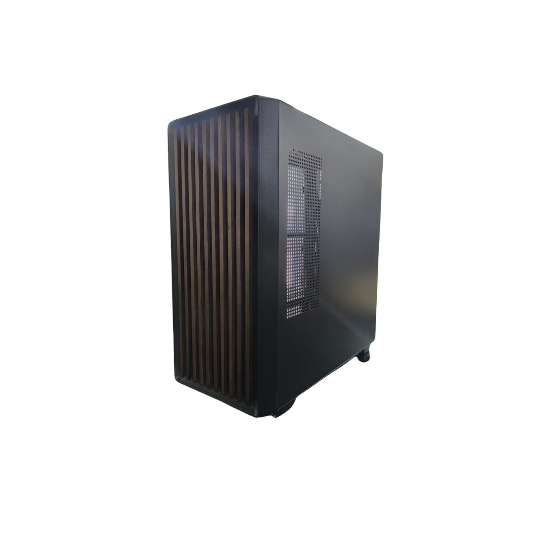 WJ Coolman Artisan | Solid Wood Front Panel | Tempered Glass Side Panel | ATX Mid-Tower PC Case