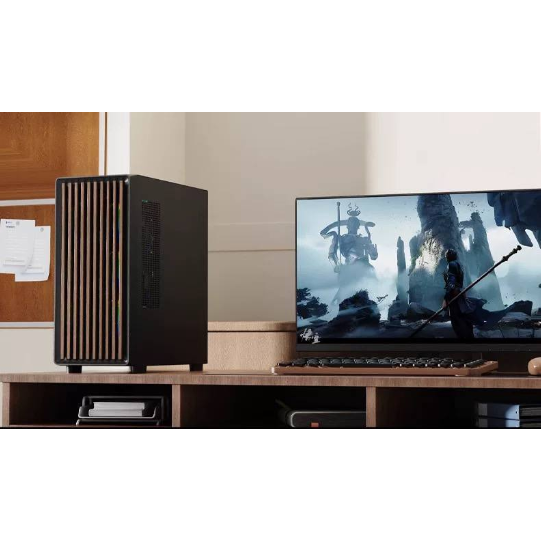 WJ Coolman Artisan | Solid Wood Front Panel | Tempered Glass Side Panel | ATX Mid-Tower PC Case