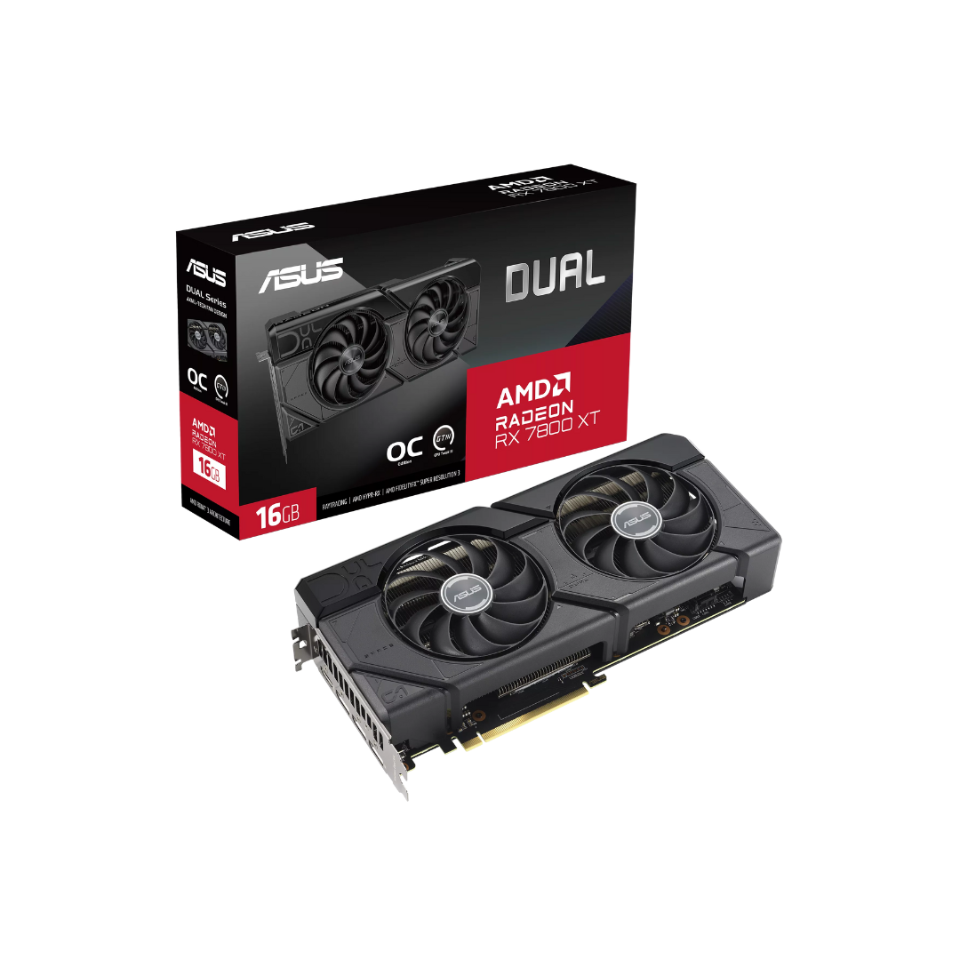 Asus Dual RX 7800 XT OC 16GB GDDR6 Graphics Card DUAL-RX7800XT-O16G