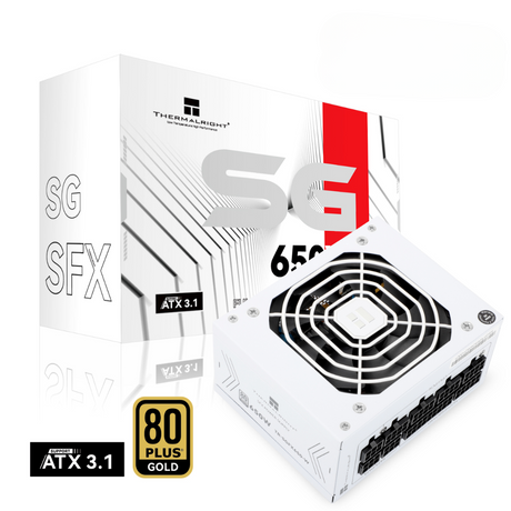 Thermalright ( TR-SGFX650 Black | TR-SGFX650-W White ) 650W 80+ Gold ATX 3.1 Full Modular Power Supply
