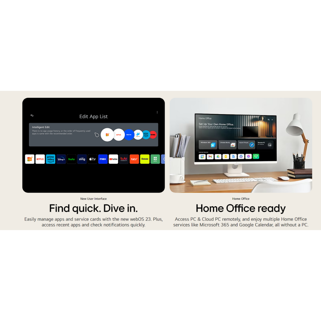 LG 27SR50F-W 27" IPS 60Hz 1920x1080 HDR Smart Monitor