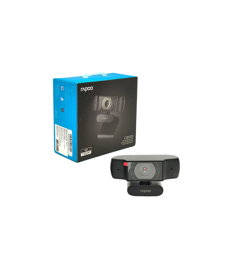 Rapoo C200 720p HD USB Black Webcam