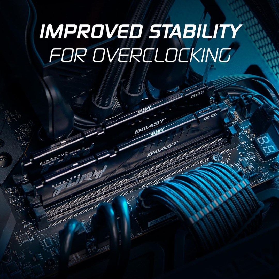 Kingston Fury Beast 16GB DDR5 6000MT/s CL30 KF560C30BBE-16 Desktop Memory
