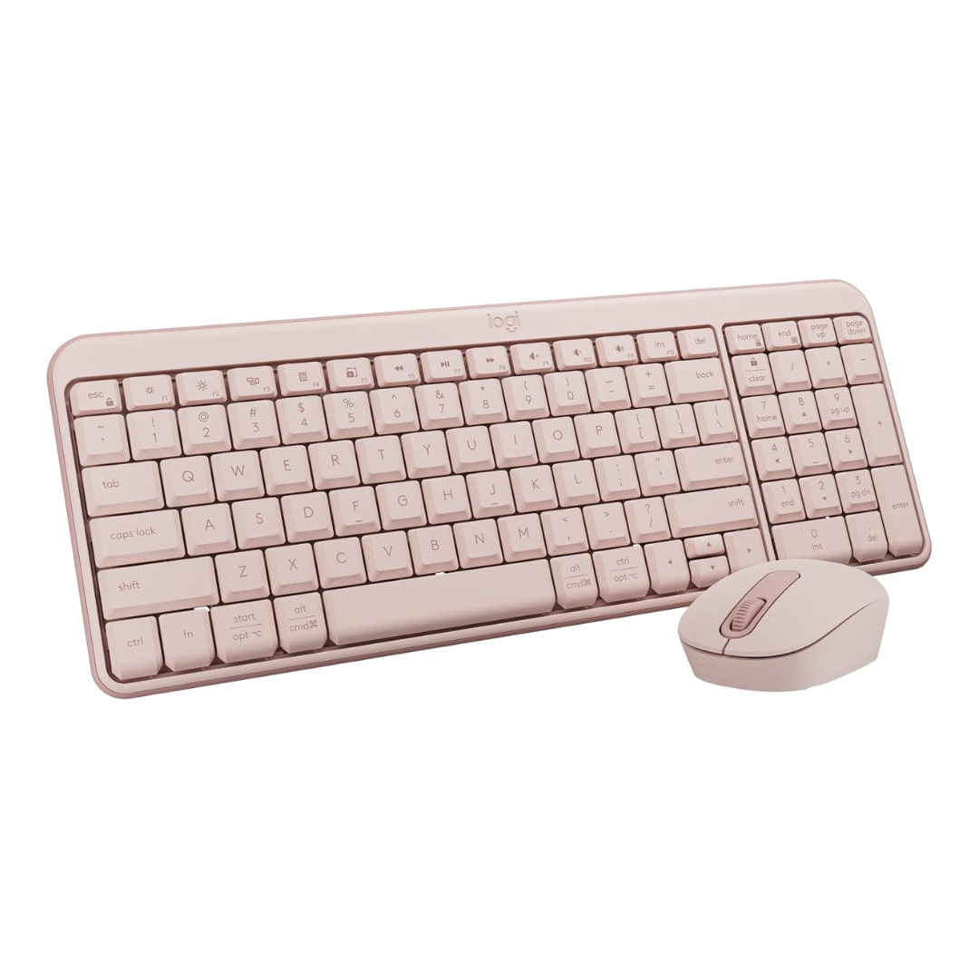 Logitech MK250 Compact Wireless Mouse and Keyboard (Graphite | Off-White | Rose)