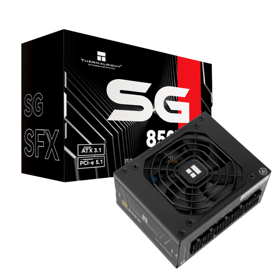 Thermalright ( TR-SGFX850 Black / TR-SGFX850-W White ) 850W 80+ Gold ATX 3.1 PCIE 5.1 Full Modular Power Supply