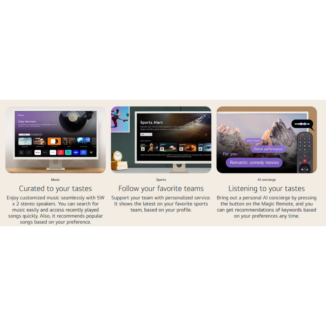 LG 32SR50F-W 32" IPS 60Hz 1920x1080 HDR Smart Monitor