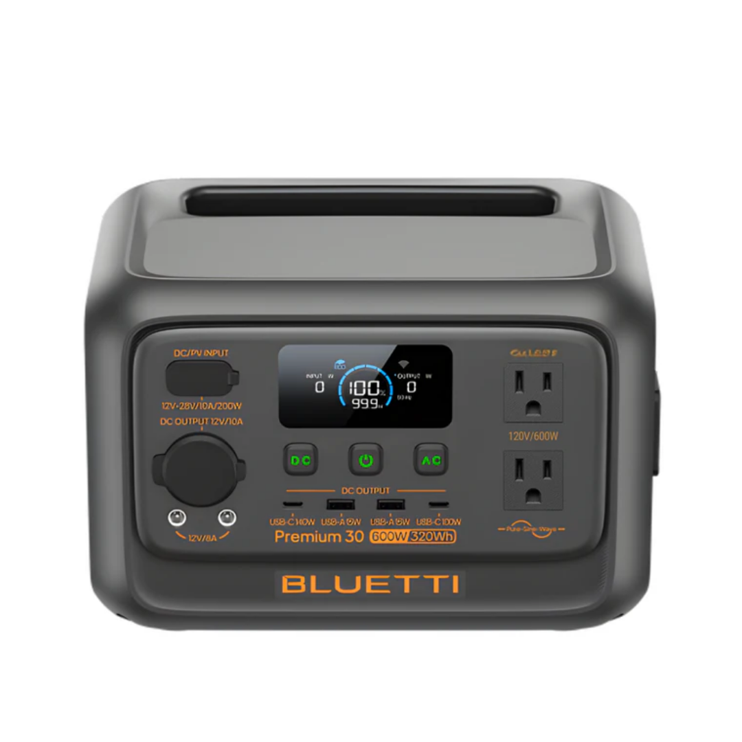 BLUETTI Premium 30 V2 600W Power Station PR30V2-PH-GY-20