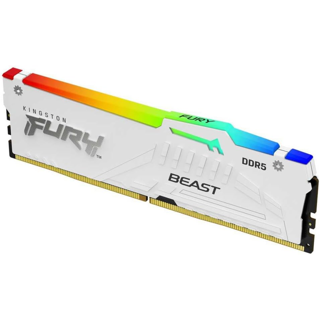 Kingston Fury Beast 16GB DDR5 5600MT/s CL36 WHITE KF556C36BWEA-16 Desktop Memory
