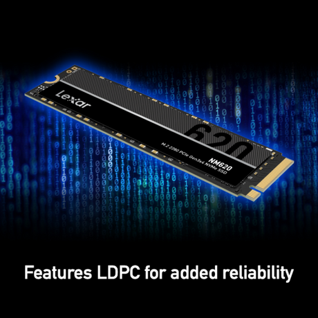 Lexar NM620 M.2 1TB NVMe SSD Gen3x4 PCIe 2280 3500MB/s Read LNM620X001T-RNNNG