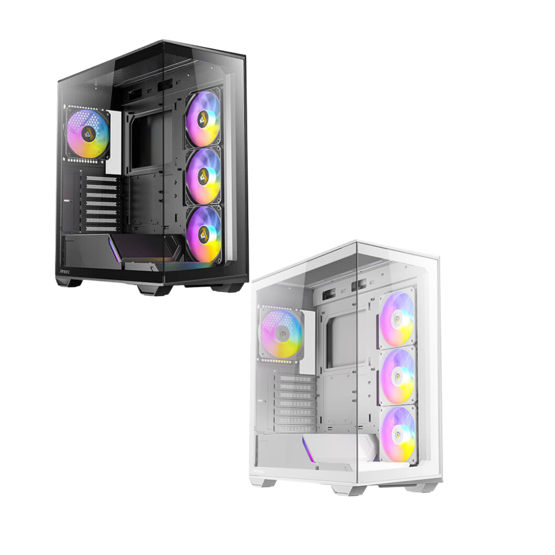 Antec C3 ARGB TG Mid Tower Case w/ 4x120mm Fan ( Back | White )