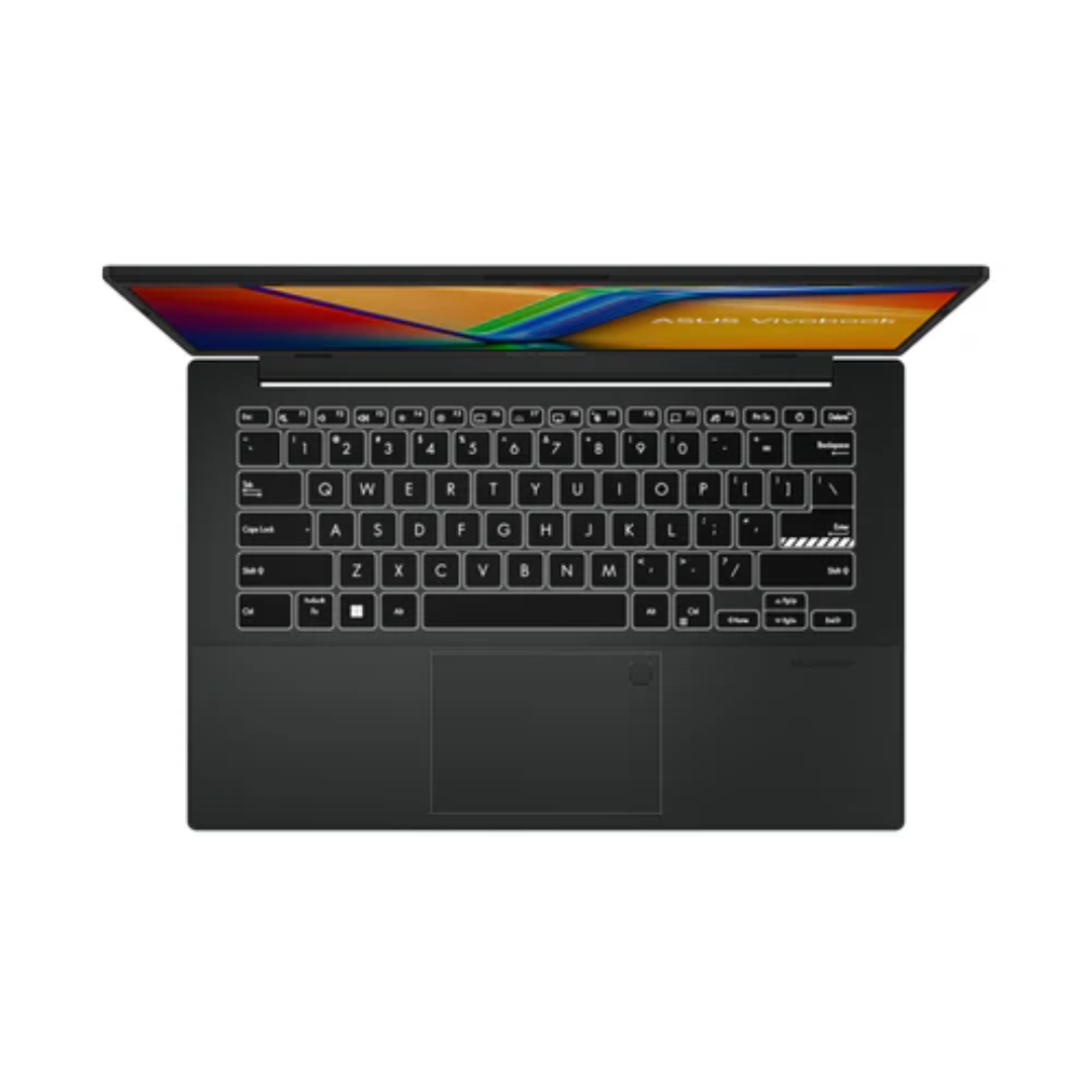 Asus Vivobook Go 14 E1404FA-NK712WSM Laptop (Mixed Black) | 14" FHD 1920x1080 | Ryzen 5 7520U | 8GB RAM | 512GB SSD | AMD Radeon Graphics | Windows 11 Home | MS Office Home 2024 + MS 365 Basic | Asus Backpack