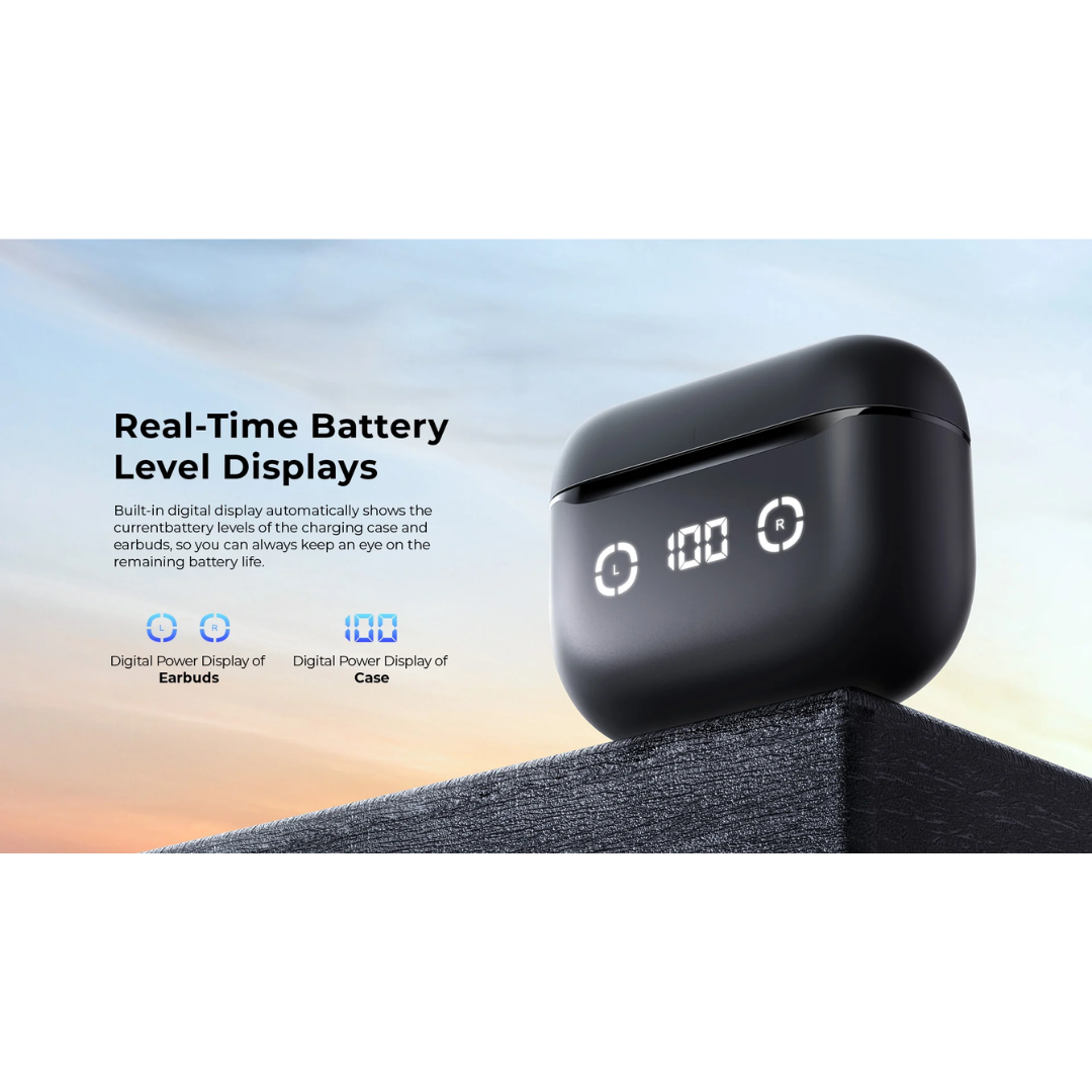 HAVIT TW984 Earbuds | Active Noise Cancellation | USB Port Type-C | 40mAh Earbuds Battery