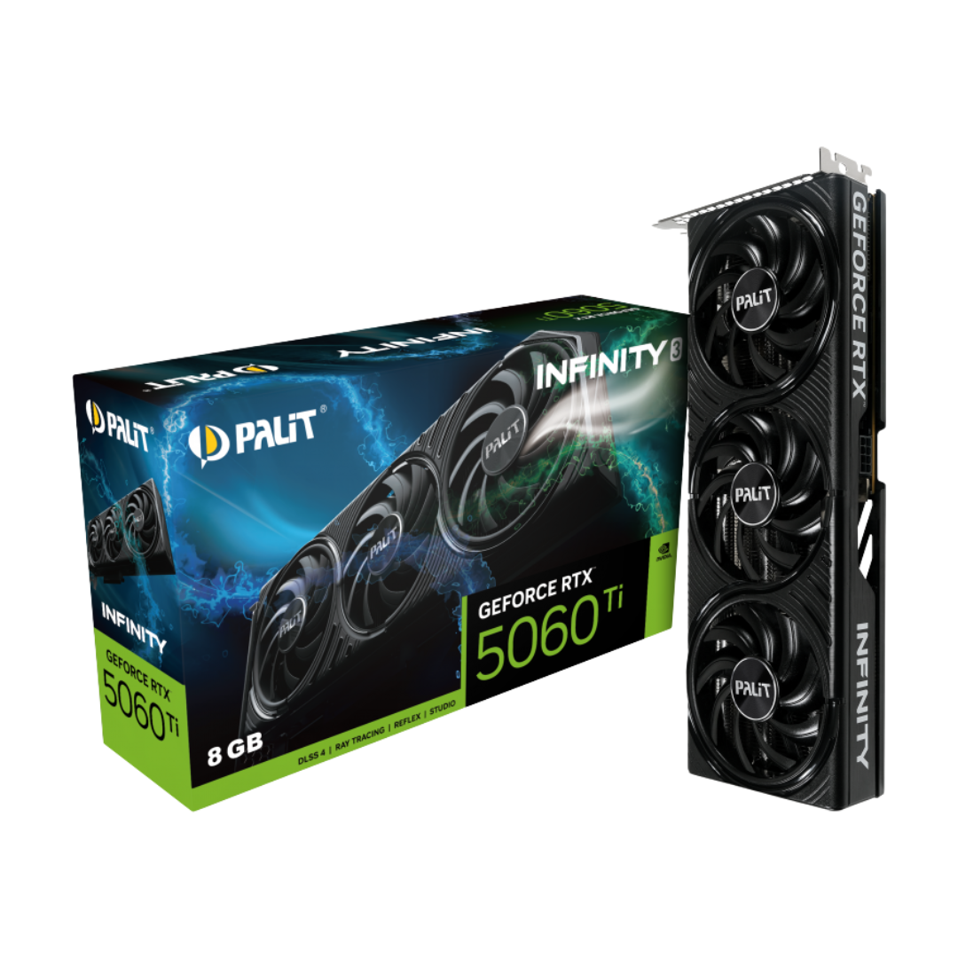 Palit RTX 5060 TI Infinity 3 8GB GDDR7 Graphics Card NE7506T019P1-GB2062S