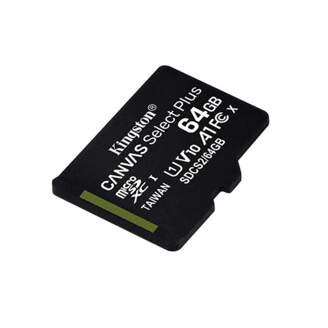 Kingston SDCS2/64GB Canvas Select Plus 64GB 100mb/s MicroSD Memory Card with Android A1 Performance Class