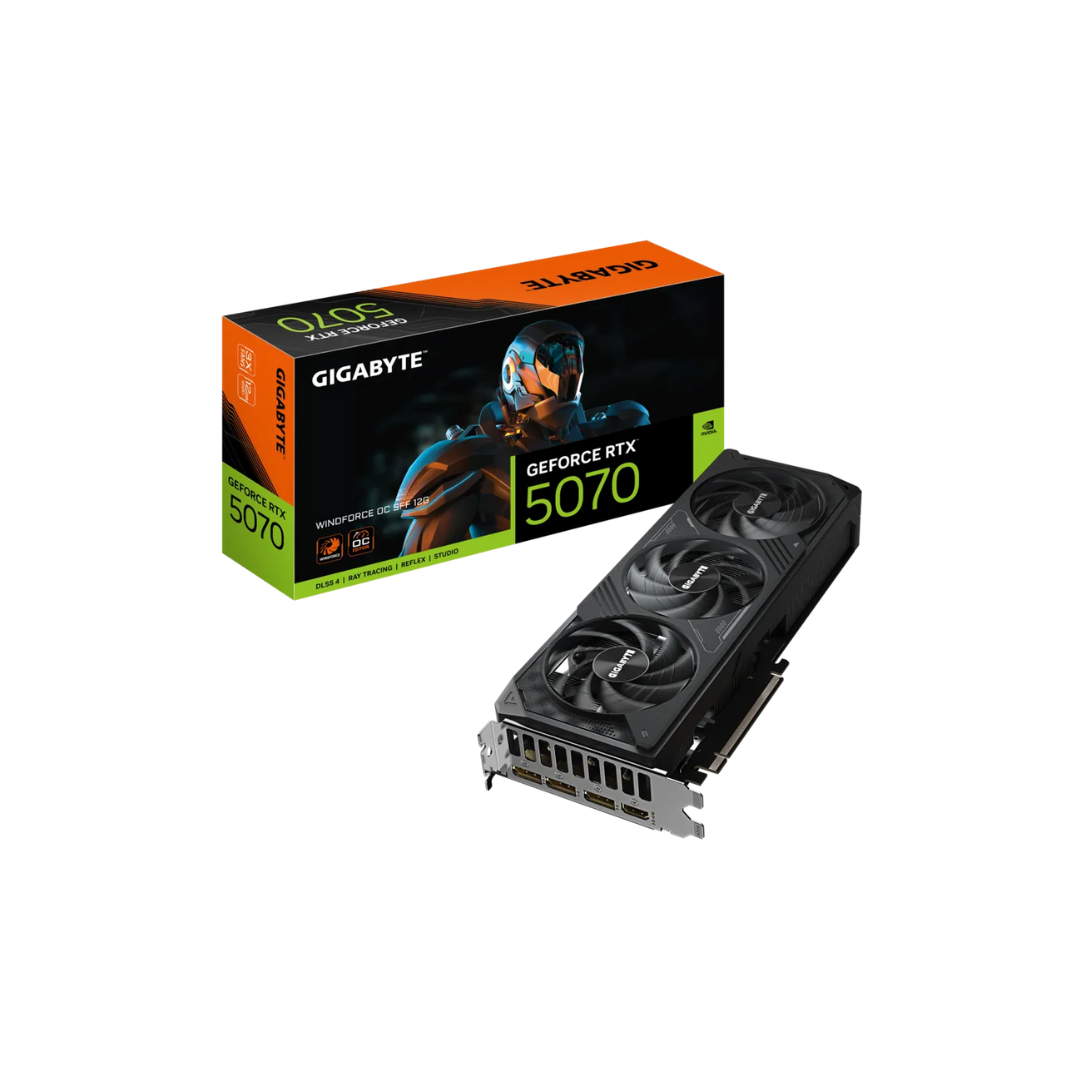 Gigabyte RTX 5070 Windforce  SFF 12GB GV-N5070WF3-12GD Graphics Card
