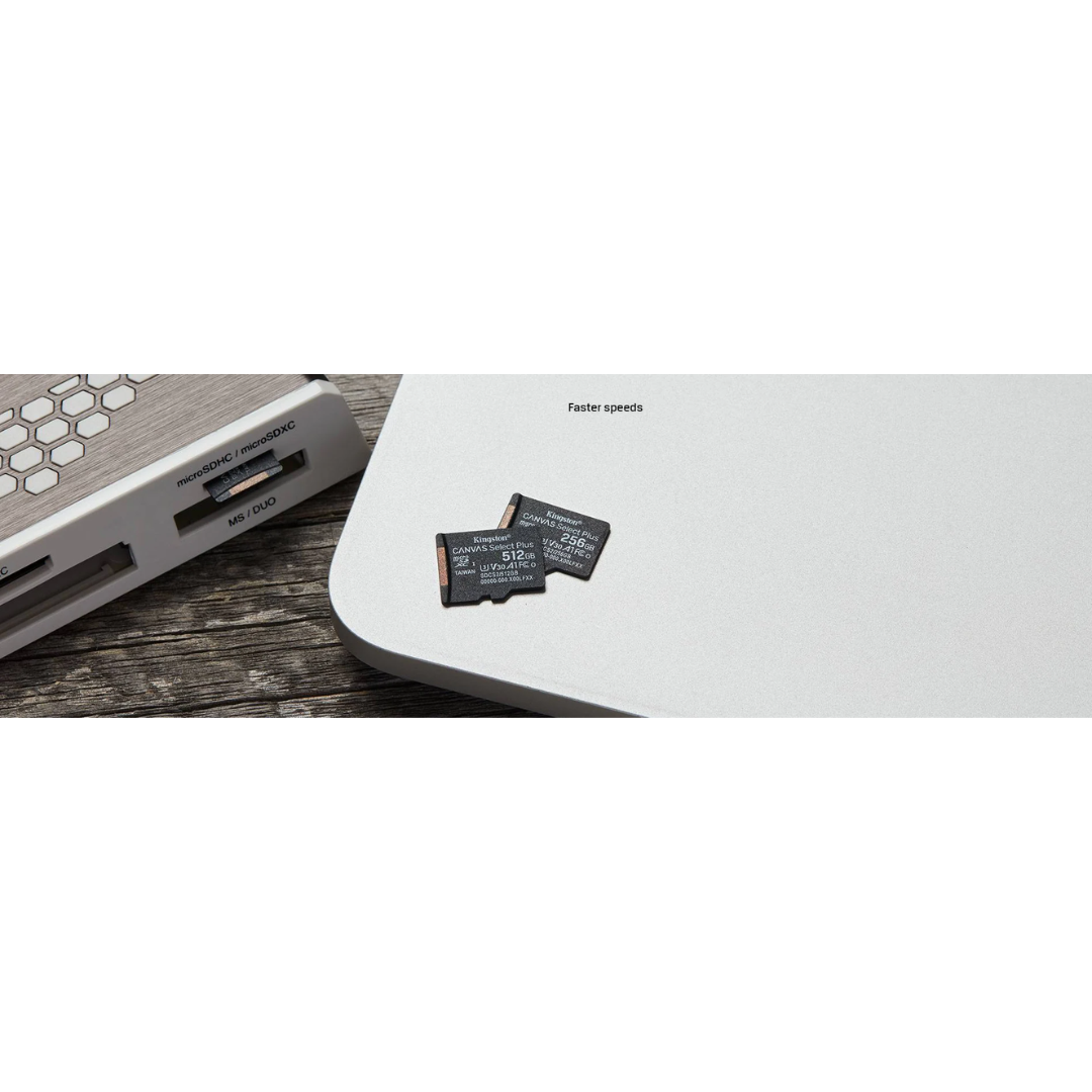 Kingston SDCS2/128GB Canvas Select Plus 128GB 100mb/s MicroSD Memory Card with Android A1 Performance Class