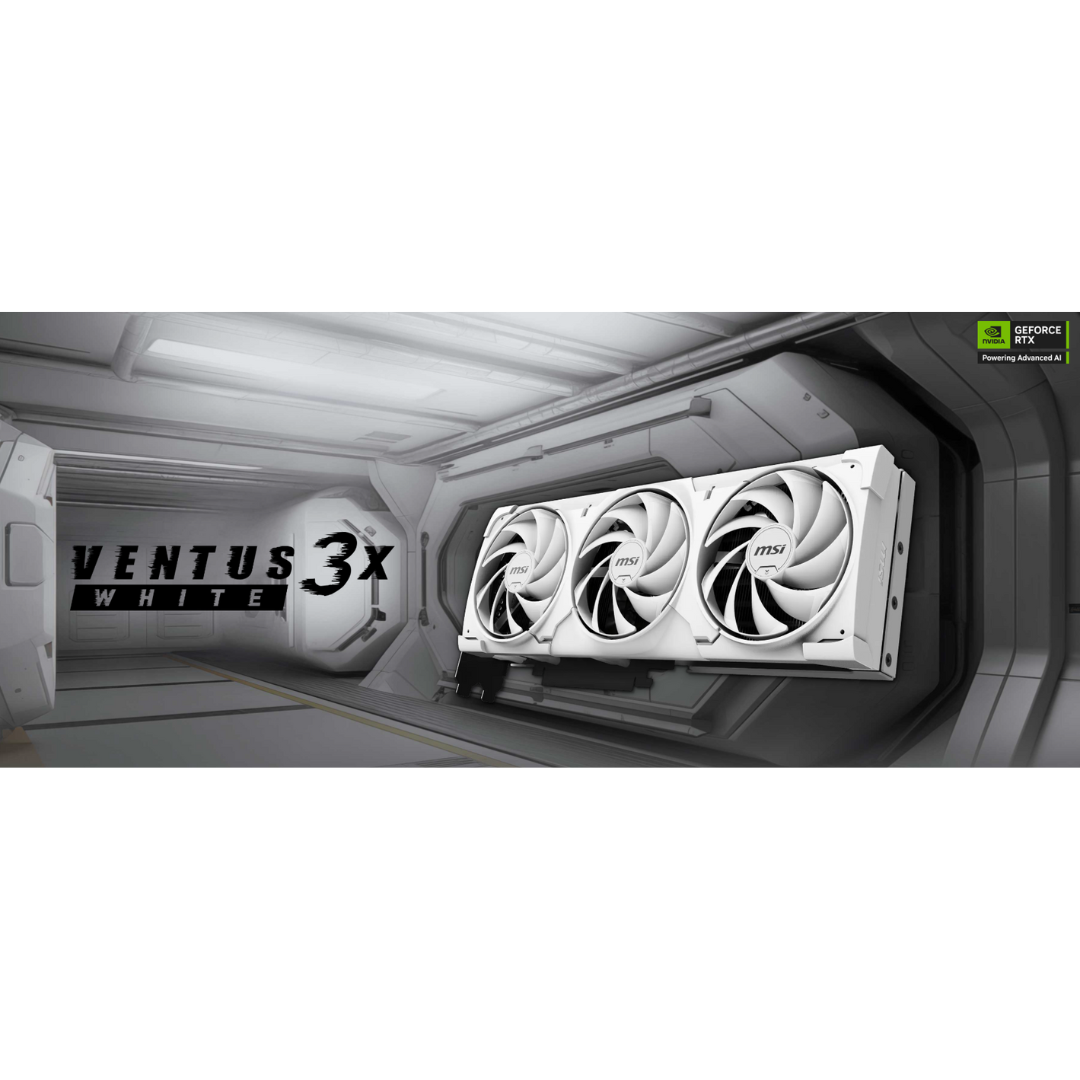 MSI RTX 5080 Ventus 3X OC 16GB White GDDR7 Graphics Card