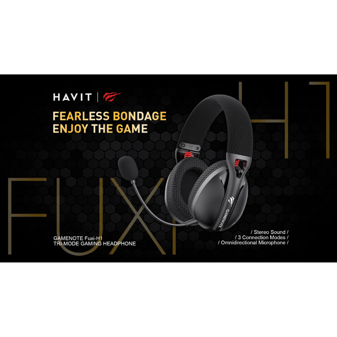 Havit Fuxi-H1 Tri-Mode Gaming Headphones with Microphone