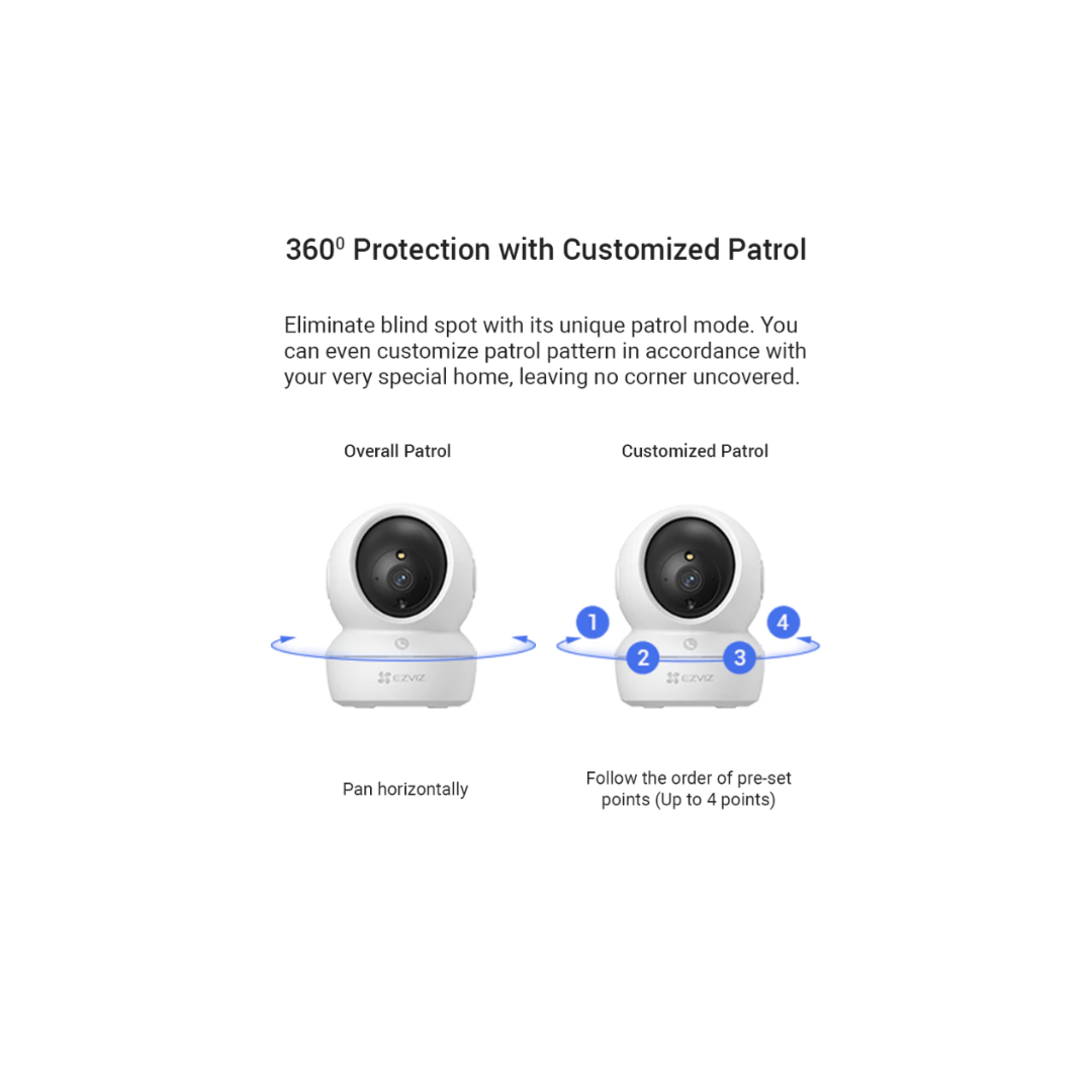 EzViz H6c Pro Type-C Pan & Tilt Smart Home Camera
