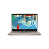 MSI Modern 14 C12MO-1035PH Laptop (Beige Rose) | 14" FHD IPS | I3-1215U | 8GB RAM | 512GB SSD | Intel UHD Graphics | Windows 11 | MSI Sleeve Bag