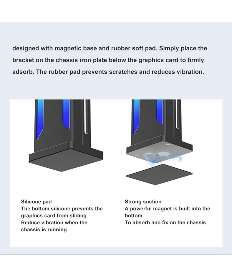 ARGB GPU Card Holder GL-01 BLACK