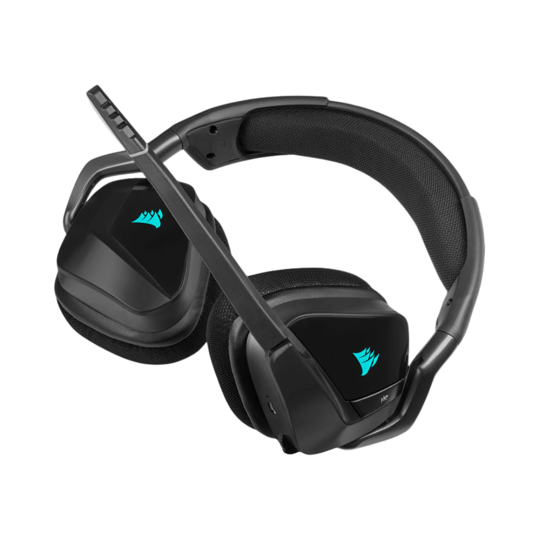 Corsair Void RGB Elite Wireless Premium Gaming Headset with 7.1 Surround Sound Carbon (PC/PS4) CA-9011201-NA