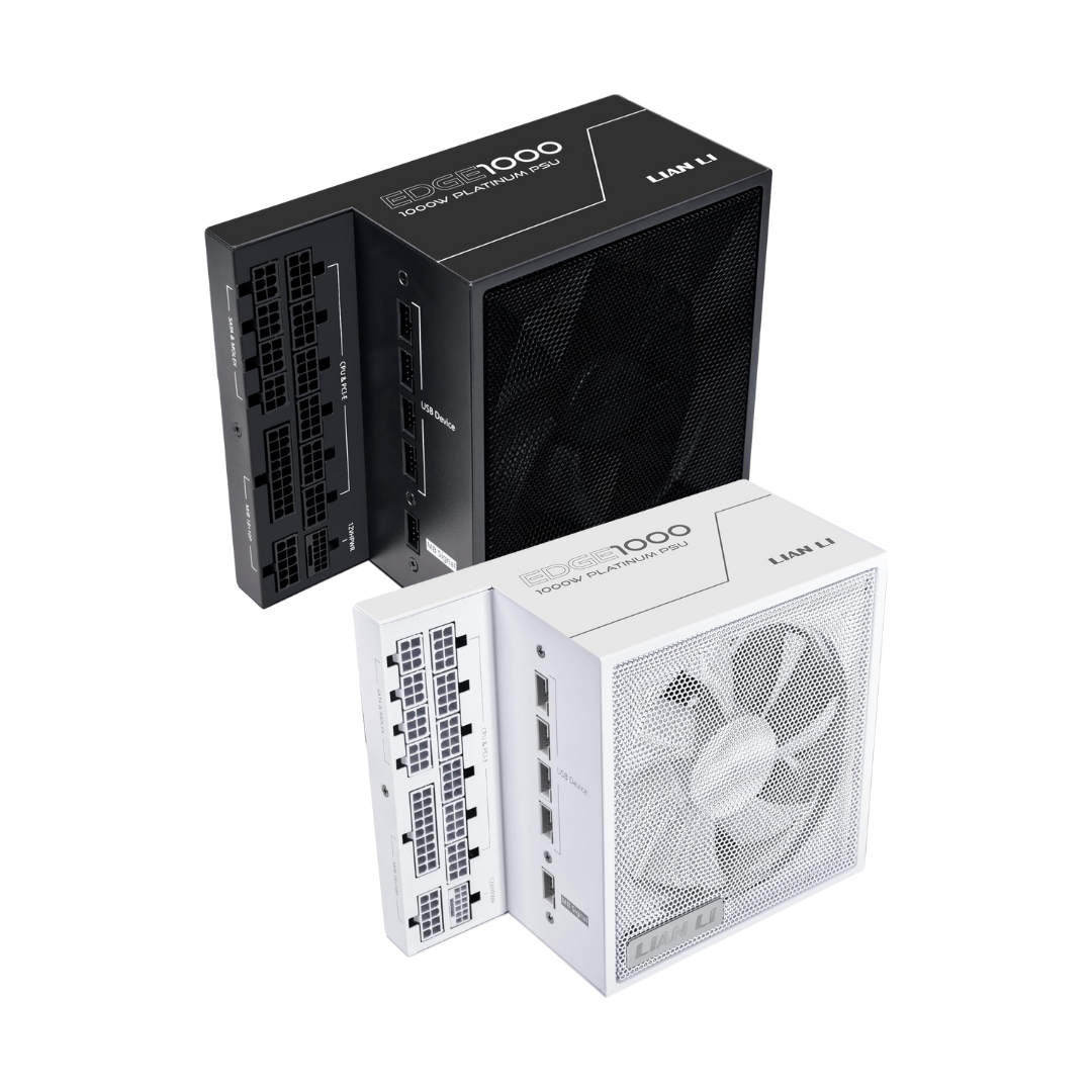 Lian Li Edge 1000 Platinum 1000watts PSU Full Modular ATX3.1 PCIe5.1 L-shape for dual chamber