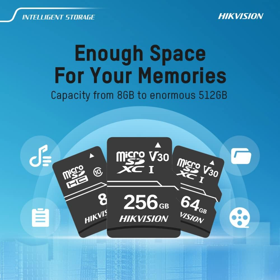 Hiksemi High Speed HS-TF-D1 (STD) 64GB Micro SD TF Card | Hiksemi MicroSD Memory Card