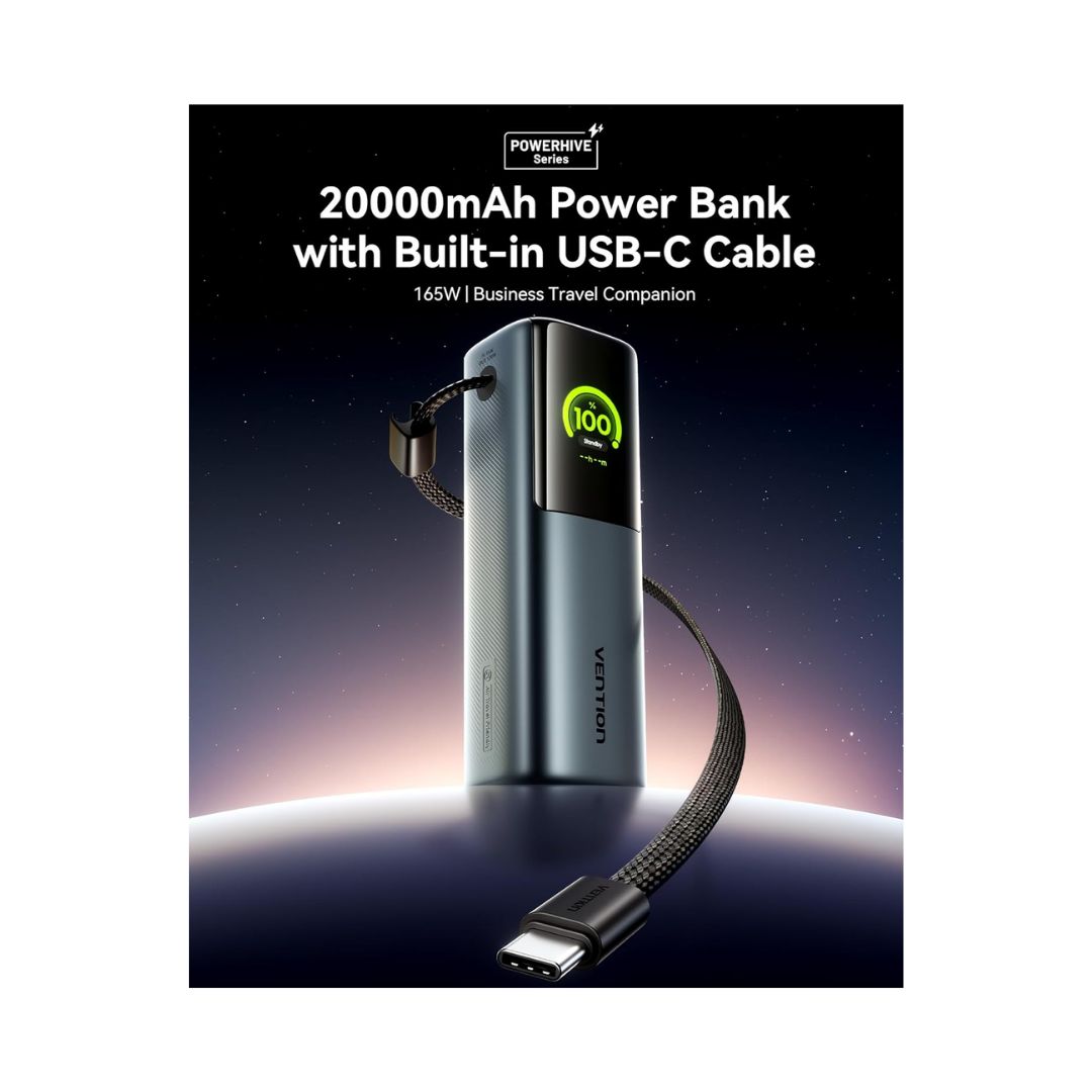 Vention 165W 20000mAh Laptop Powerbank Fast Charging Power Bank FKFH0