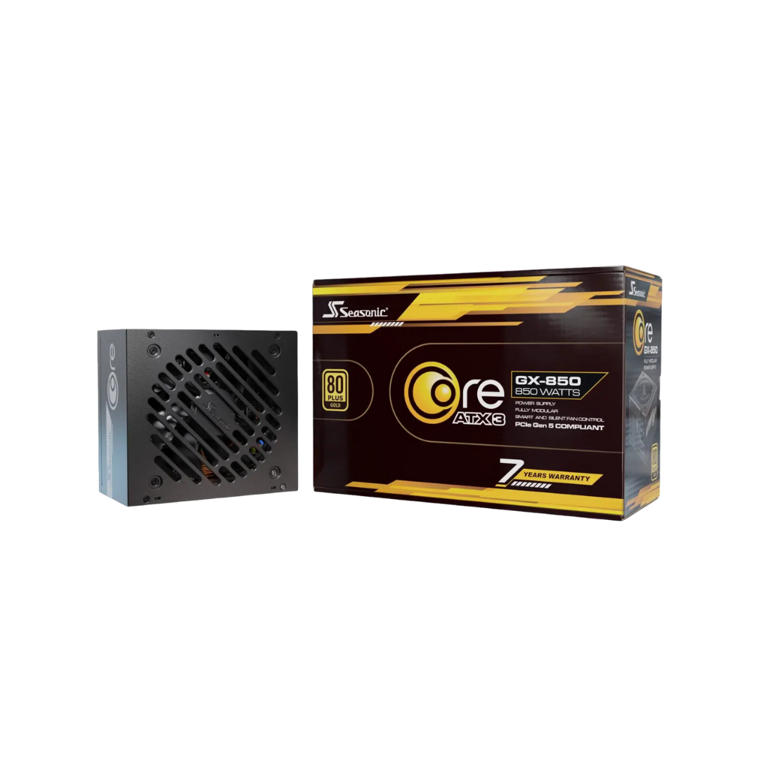 Seasonic Core GX-850 V2 GOLD 850watts Black ATX 3.1 PCIe 5.1 80+ Fully Modular PSU SRP-CGX851