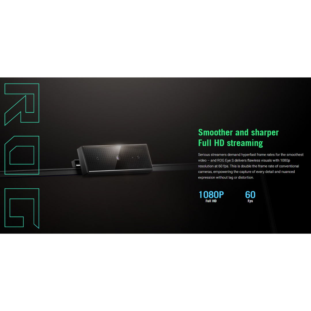 Asus ROG Eye S Webcam 1080p Full HD w/ noise cancelling Mic