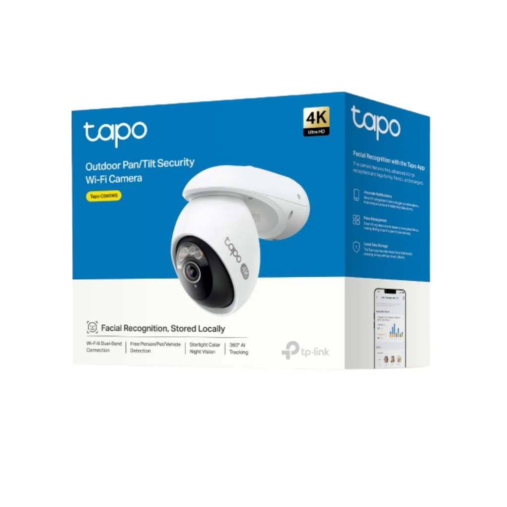 TP-Link Tapo C560WS 4K 8MP Outdoor Pan/Tilt WiFi IP Security Cctv Sale Camera Connect to Cellphone with Mic and Speaker
